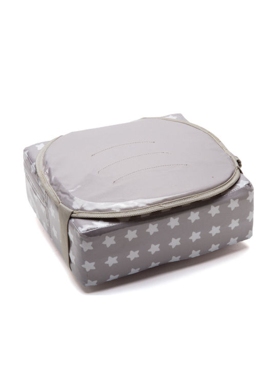 Baby to Love Fabric Booster Seat for Chair Easy Up Booster Stars Grey/White
