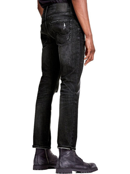 Jack & Jones Pantaloni de Bărbați din Jean în Croială Slim Negru