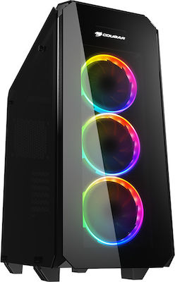 Cougar Puritas RGB Gaming Midi-Turm Computergehäuse Schwarz