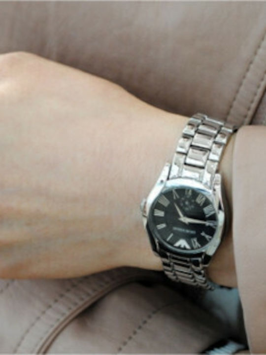 Emporio Armani Ρολόι Μπαταρίας με Μεταλλικό Μπρασελέ Emporio Armani Ρολόι Μπαταρίας με Μεταλλικό Μπρασελέ