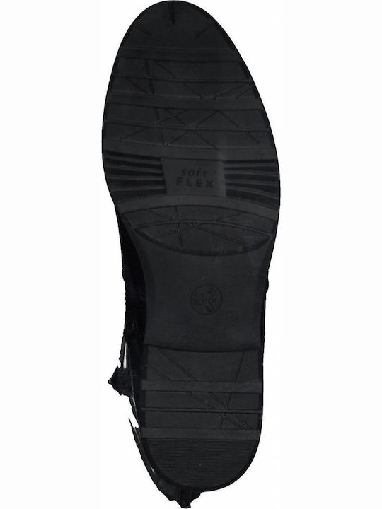 Anatomic Leather Riding Boots with Zipper Black