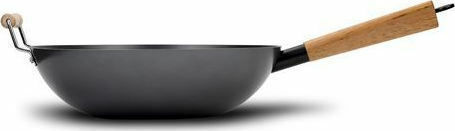 Nava Cantonese Wok aus Edelstahl mit Antihaftbeschichtung 32cm