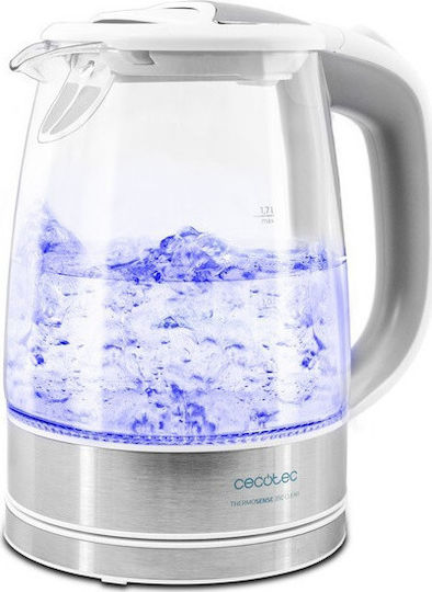 Cecotec ThermoSense 350 Clear Kettle 1.7lt 2200W Silver
