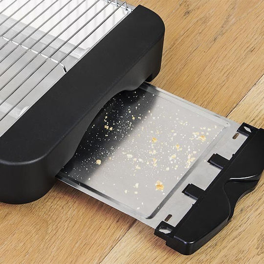 Cecotec Easy Toast Basic 8003 Φρυγανιέρα 2 Θέσεων 600W Μαύρη