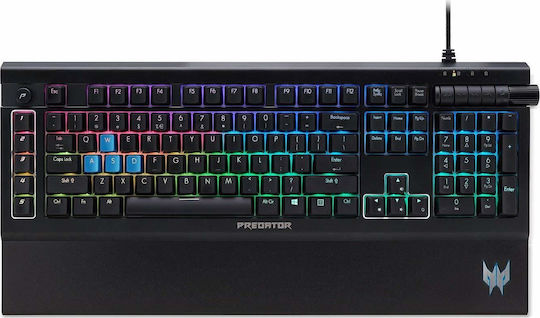 Acer Predator Aethon 500 Gaming Mechanische Tastatur mit Benutzerdefiniert Blau Schaltern und RGB-Beleuchtung (Englisch US)
