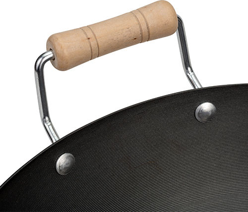 Nava Cantonese Wok από Ανοξείδωτο Ατσάλι με Αντικολλητική Επίστρωση 35cm