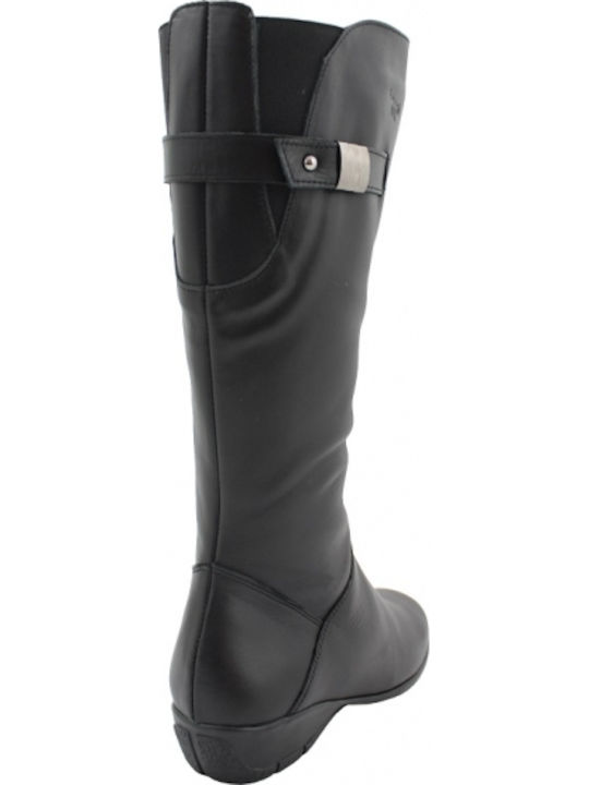 Anatomic Leather Women's Boots with Zipper / Rubber Black