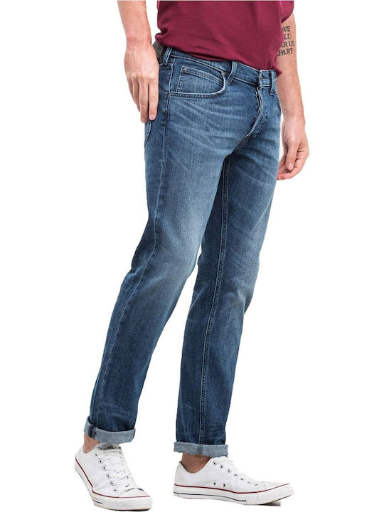 Daren Ανδρικό Παντελόνι Τζιν με Slim Straight Εφαρμογή Μπλε