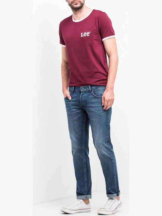 Daren Ανδρικό Παντελόνι Τζιν με Slim Straight Εφαρμογή Μπλε