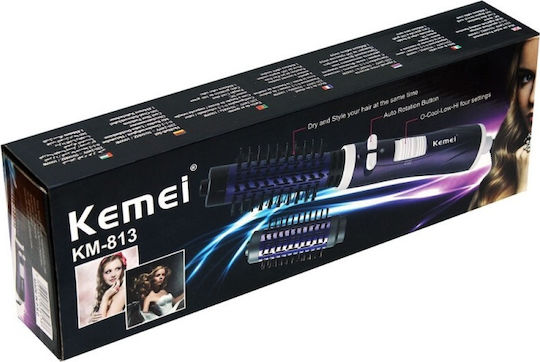 Kemei Κεραμική Ηλεκτρική Βούρτσα με Αέρα για Μπούκλες 1000W