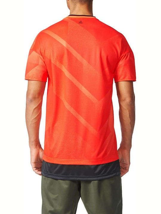 Adidas Tango Future Jersey Men's Athletic T-shirt Short Sleeve Orange