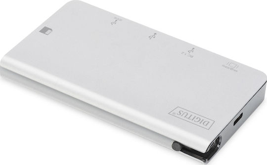 Digitus USB-C Docking Station with HDMI 4K PD Silver (DA-70867)