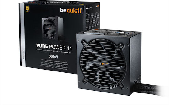Be Quiet Pure Power 11 600W Μαύρο Τροφοδοτικό Υπολογιστή Full Wired 80 Plus Gold