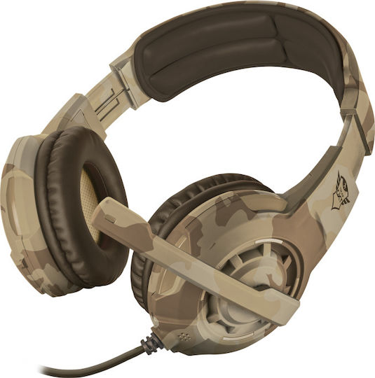 Trust GXT 310D Radius Over Ear Gaming Headset με σύνδεση 3.5mm Καφέ