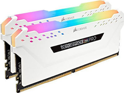 Corsair Vengeance RGB Pro 32GB DDR4 RAM με 2 Modules (2x16GB) και Ταχύτητα 3000 για Desktop