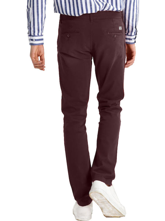 Pepe Jeans Sloane Herrenhose Chino Burgundisch