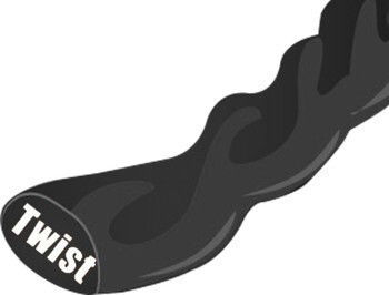 Bax E35124 Mähfaden Oval Drehung Länge 124m und Dicke 3.5mm