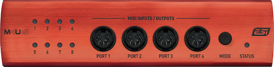 ESI Midi Interface M4U eX Κόκκινο