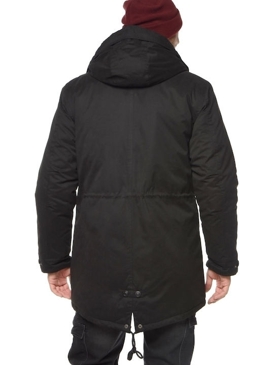 Brokers Jeans Men's Winter Parka Jacket Black