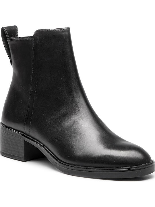 Tamaris Leder Damen Chelsea Stiefeletten Schwarz