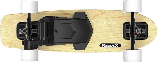 Razor X Cruiser Skateboard 8.5" Elektrisch Komplett Longboard Braun