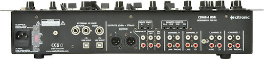 Citronic CDM8:4 USB 172.776UK 3 XLR Inputs