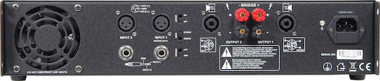 Citronic PPX300 Leistungsverstärker PA-Verstärker 2 Kanäle mit Kühlungssystem in Schwarz Farbe