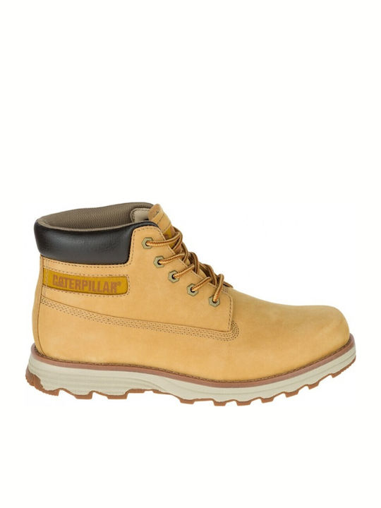 Founder Leather Yellow Boots