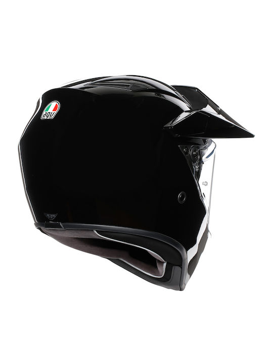 AGV AX-9 Dual Gloss Black Motorradhelm Ein-Aus DOT / ECE 22.05 1540gr mit Pinlock KR3800