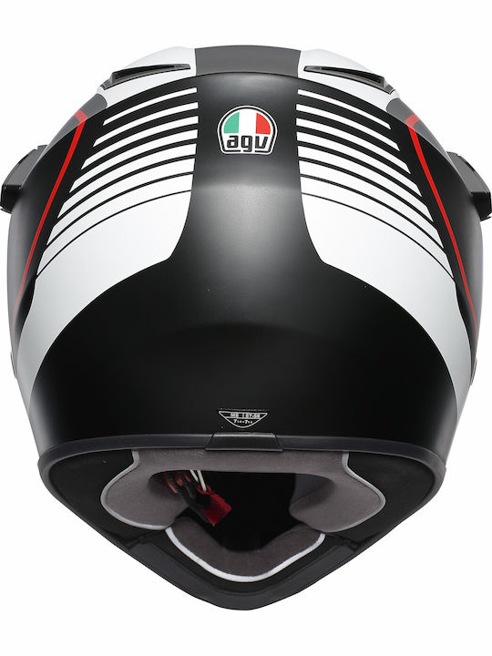 AGV AX-9 Dual Pacific Road Black / White / Red Motorcycle Helmet On-Off DOT / ECE 22.05 1540gr with Pinlock KR3795