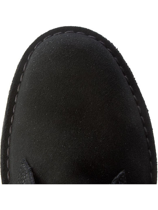 Desert Boots Leather Black Men's Boots