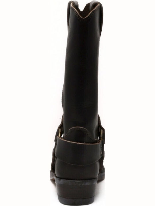 Leather Brown Men's Boots