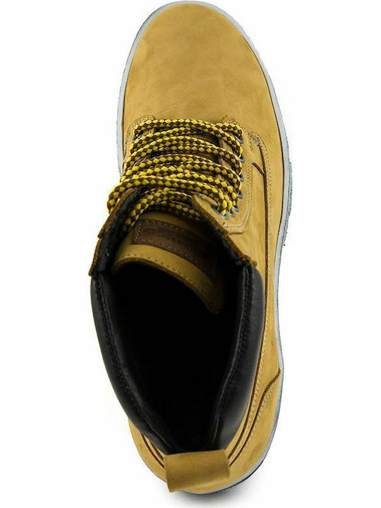 Damiani 830 Men's Leather Boots Yellow