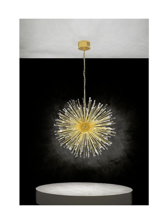 Eglo Vivaldo 1 Pendant Light Gold with Crystals for Socket G4 32cm