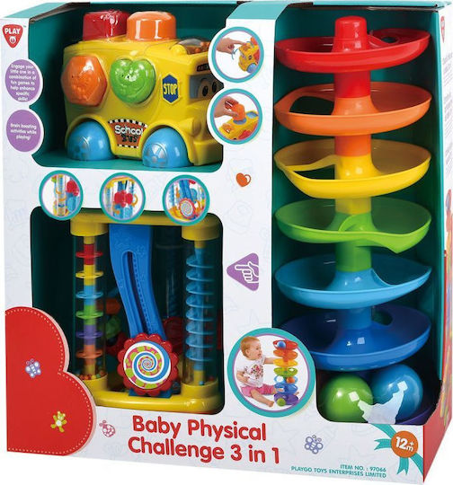 Playgo Βρεφικό Παιχνίδι Baby Physical Challenge 3 in 1 για 12+ Μηνών
