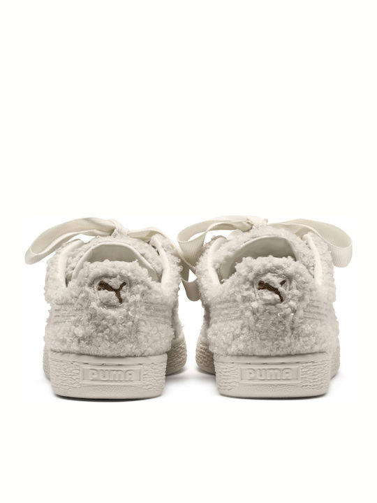 Basket Heart Teddy Adidași Pentru Femei Albi