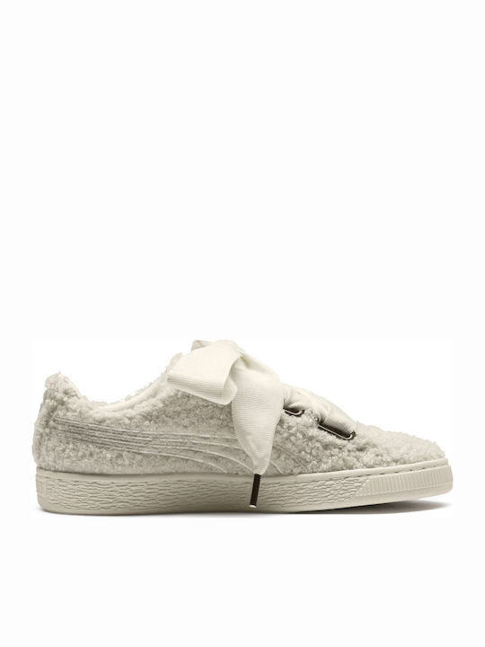 Basket Heart Teddy Adidași Pentru Femei Albi