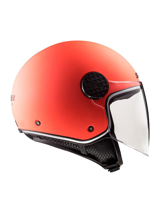 LS2 Sphere Lux OF558 Solid Matt Fluo Orange Motorcycle Helmet Jet ECE 22.05 1000gr 30558 50 51
