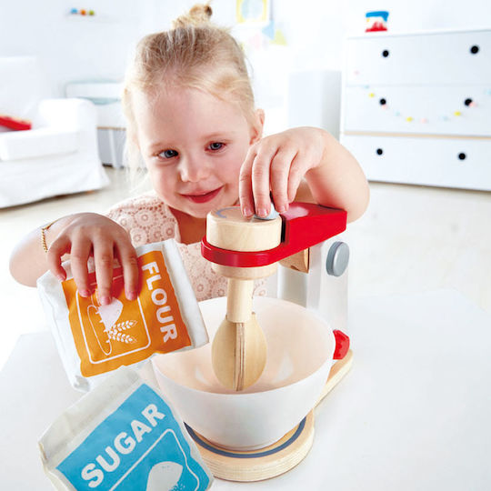Hape Mix & Bake Blender Din Lemn Pentru 3+ Ani