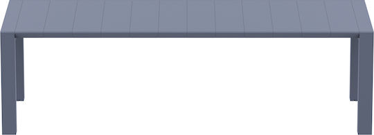 Τραπέζι Vegas Dark Grey Επεκτεινόμενο 100(+40)x260x75(+40) Dark grey Τραπέζι Vegas Dark Grey Επεκτεινόμενο 100(+40)x260x75(+40) Dark grey
