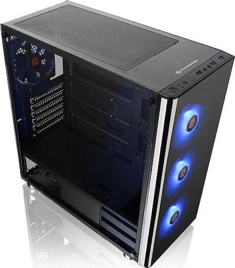 Thermaltake V200 Tempered Glass RGB Edition Gaming Midi Tower Κουτί Υπολογιστή με Πλαϊνό Παράθυρο Μαύρο