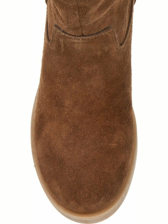 Sante Wildleder Damen Knöchelstiefel Tabac Braun