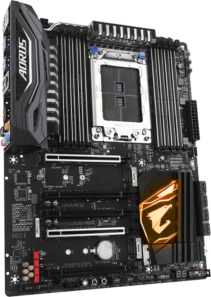 Gigabyte x399 aorus pro обзор