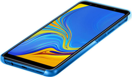 Samsung Gradation Cover Umschlag Rückseite Kunststoff Blau (Galaxy A7 2018)