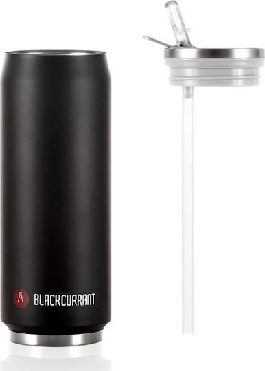 Les Artistes Pull Can'it Ποτήρι Θερμός Ανοξείδωτο BPA Free 500ml Blackcurrant Mat με Επιστόμιο και Καλαμάκι