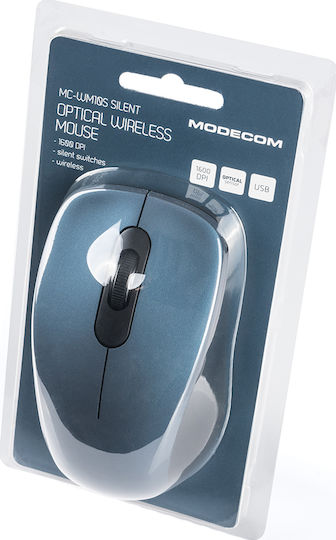 Modecom MC-WM10S Ασύρματο Ποντίκι Μπλε