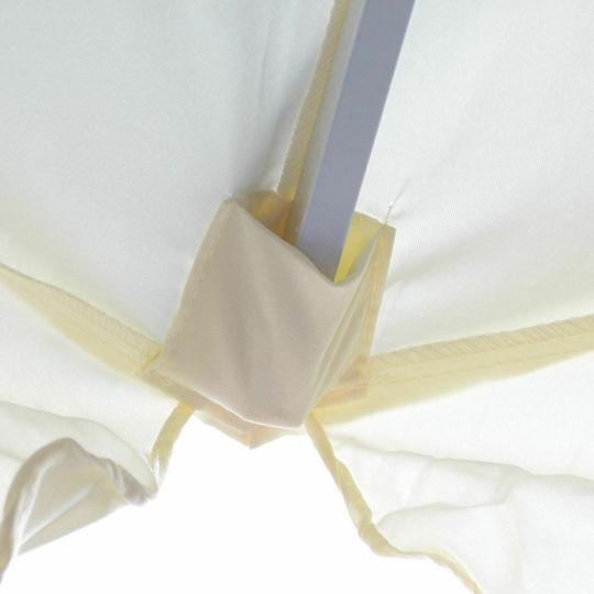 Umbrelă Profesională Rotundă Metalică Braydon Ecru Φ2xÎ2.4m