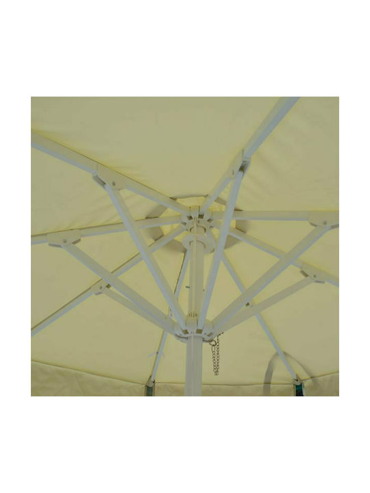 Professional Umbrella Floor Round Aluminum Alu Ecru D2.2m