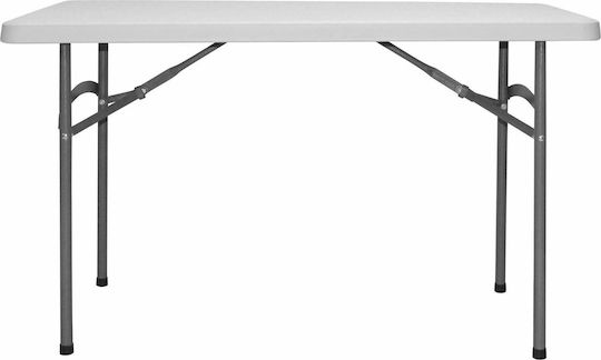 Table Catering Foldable 122x60x74cm White