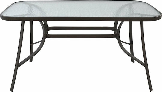 Tisch Stabil Bruno Brown 140x80x72cm